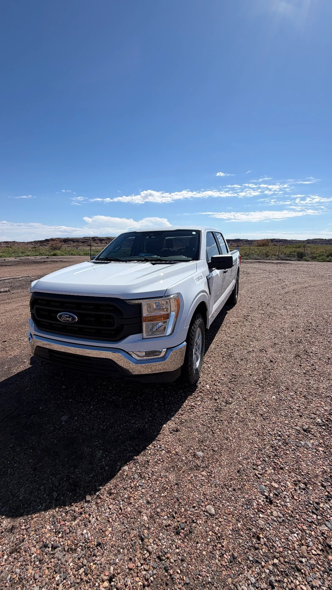 White Ford F-150 fleet truck wash