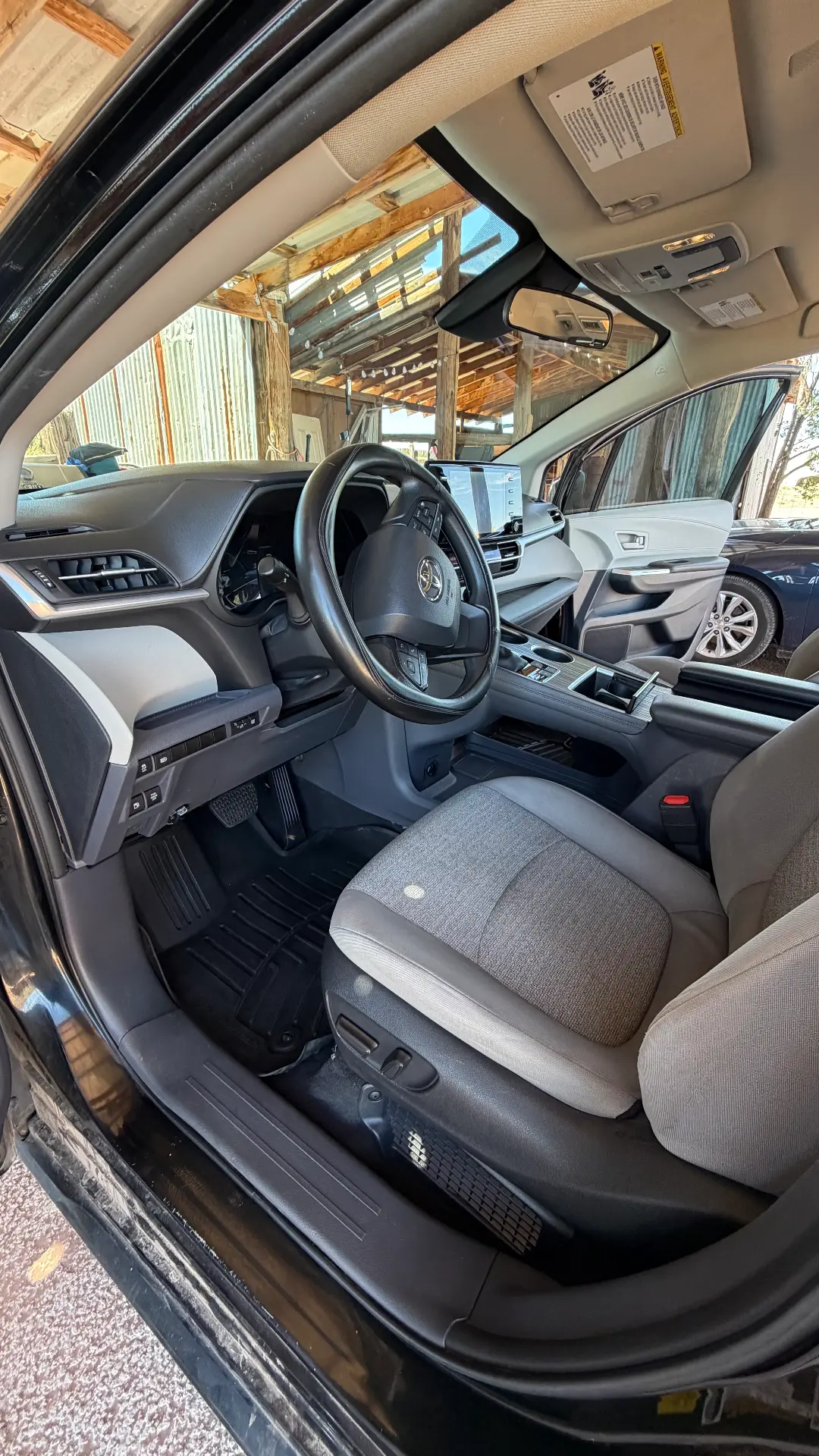 Toyota Sienna front interior after detail