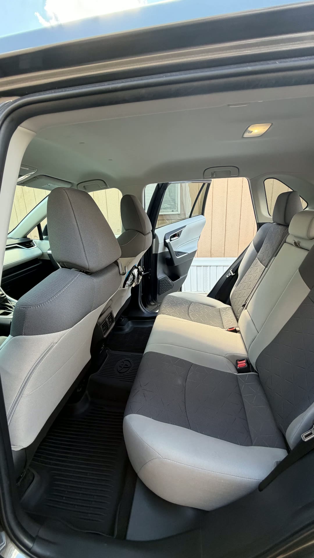 Toyota RAV4 rear seats after detail