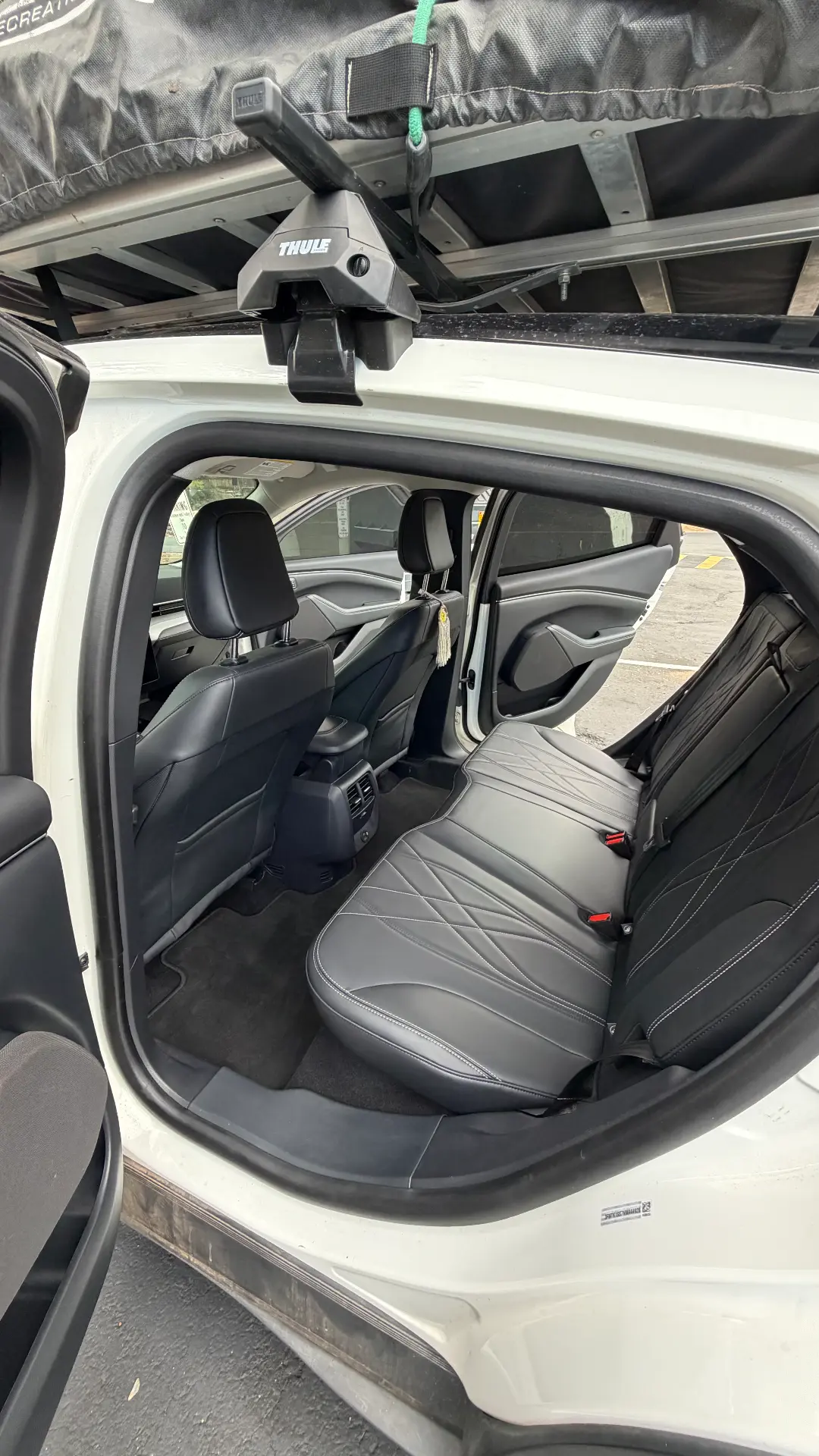 Ford Mustang Mach-E rear seats after detail