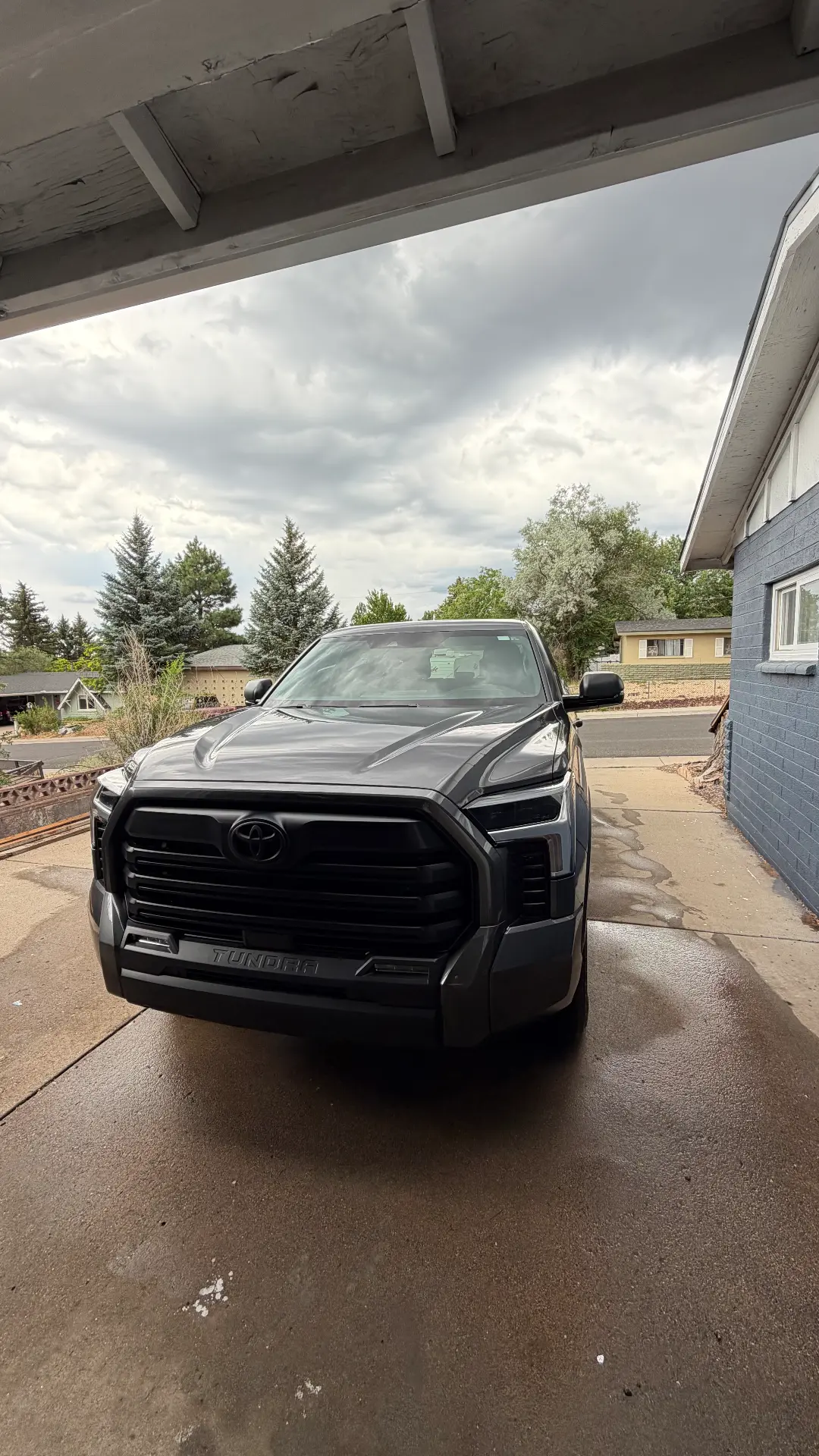 Gray Toyota Tundra after detail