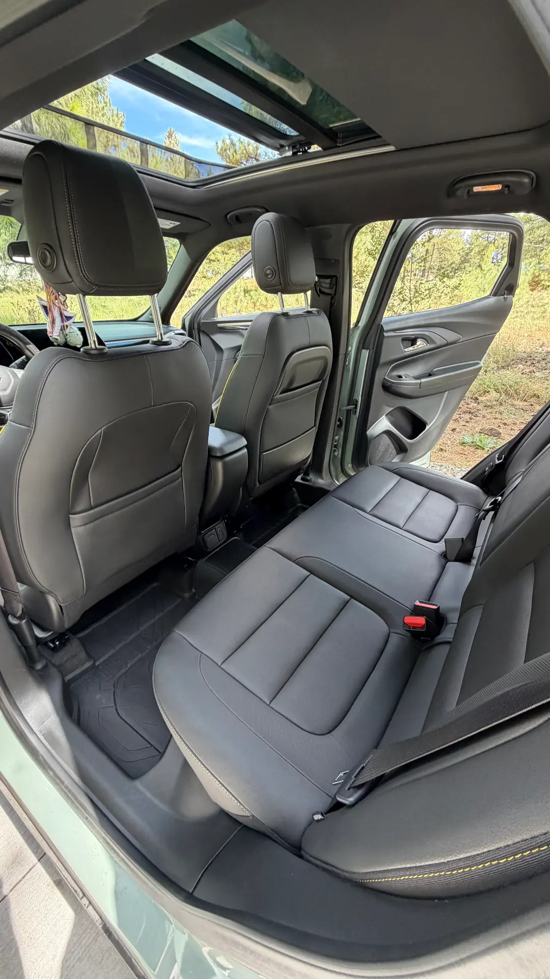 Chevrolet Trailblazer rear seats after detail