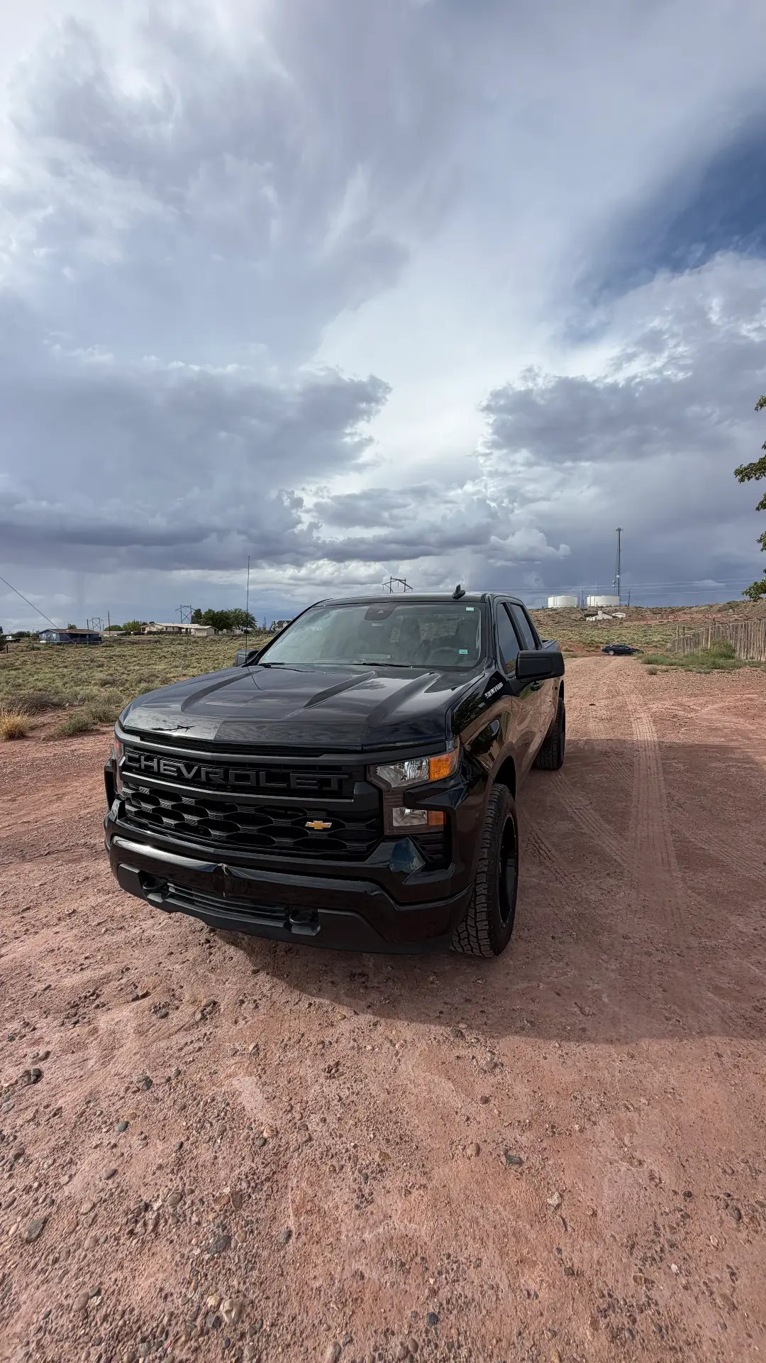 Black Chevrolet Silverado after detail