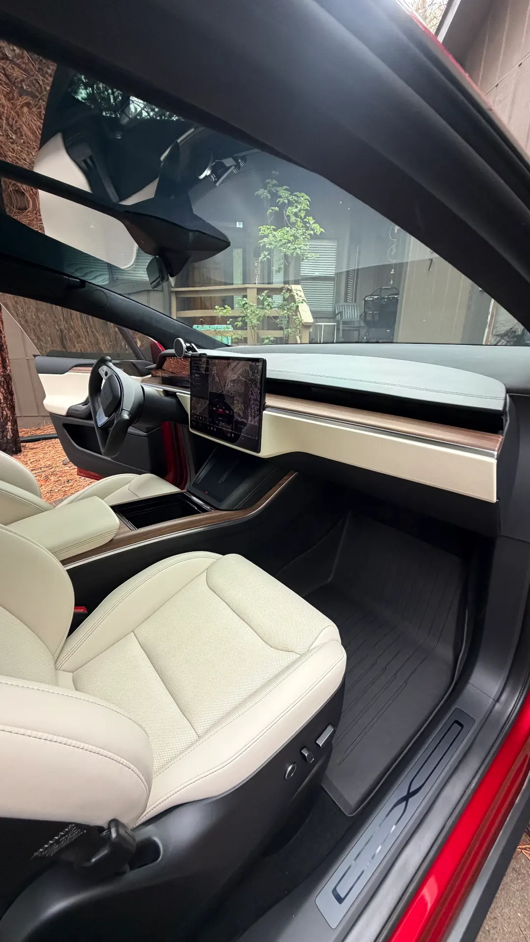 Tesla Model X front interior after detail