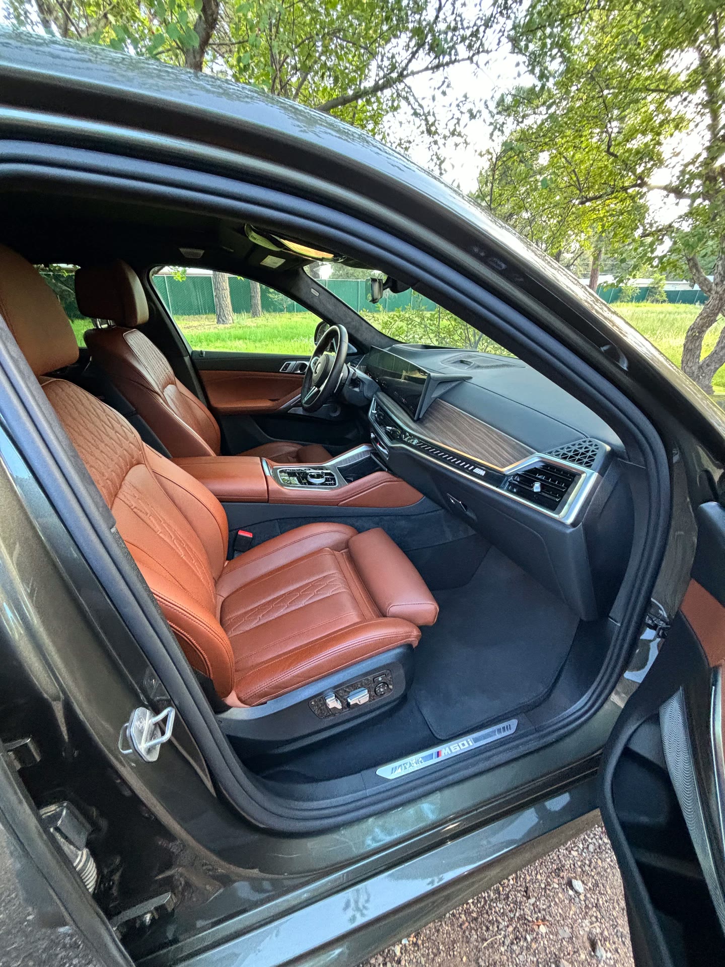 BMW cognac leather interior after detail