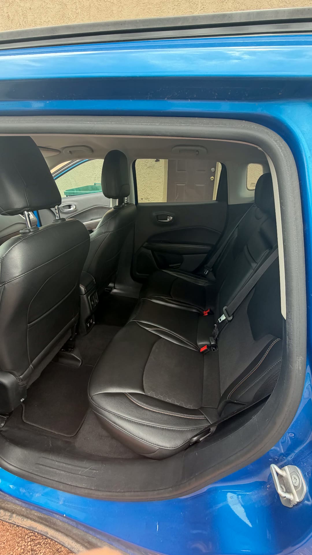 Jeep Compass rear seats after detail