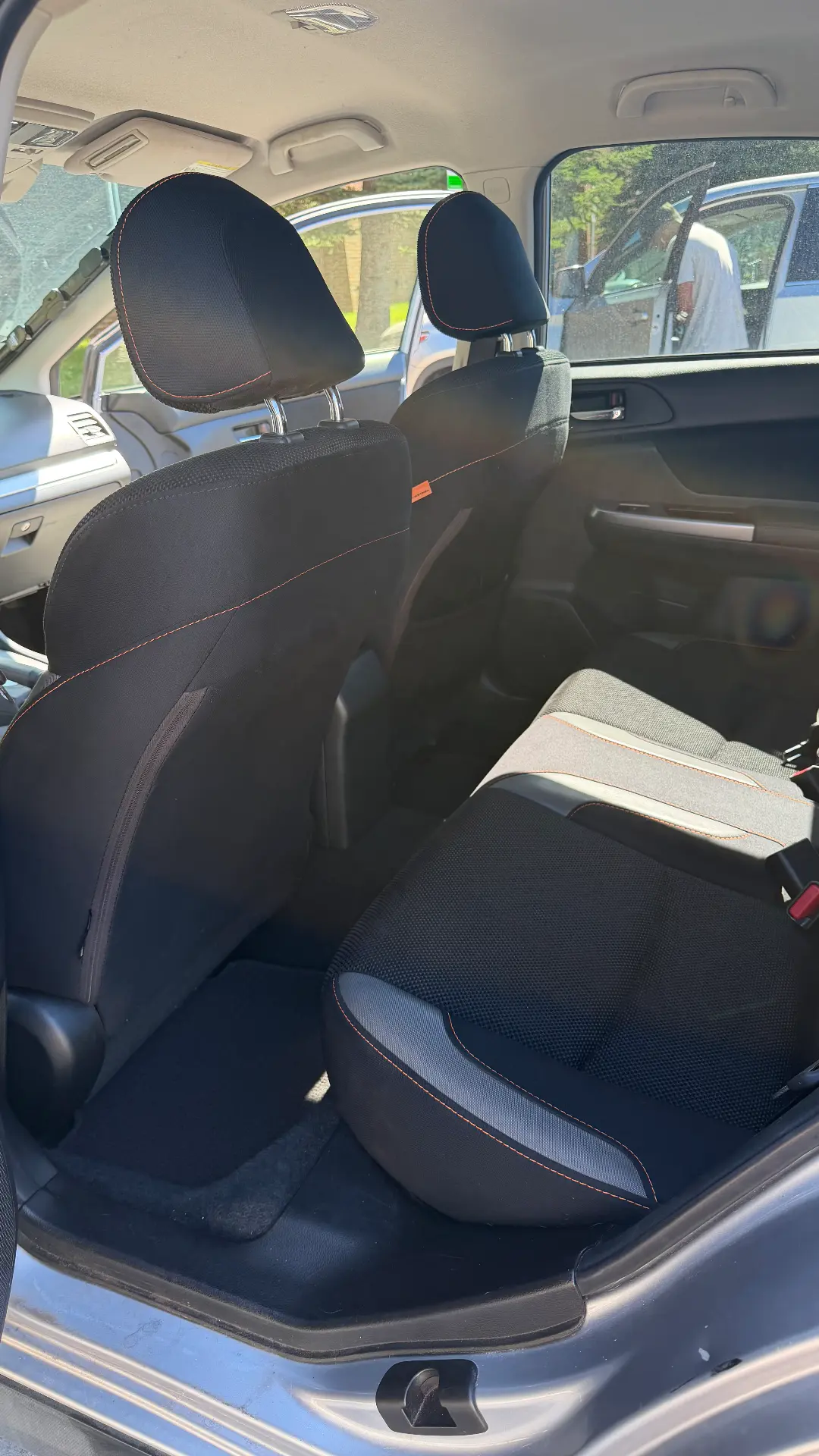 Subaru Crosstrek rear bench after detail