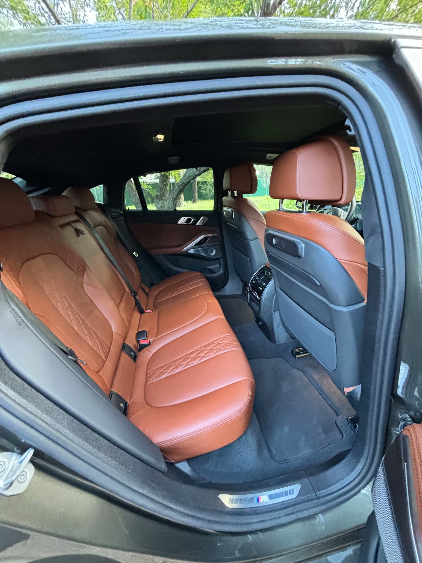 BMW X6 M60i rear seats after detail