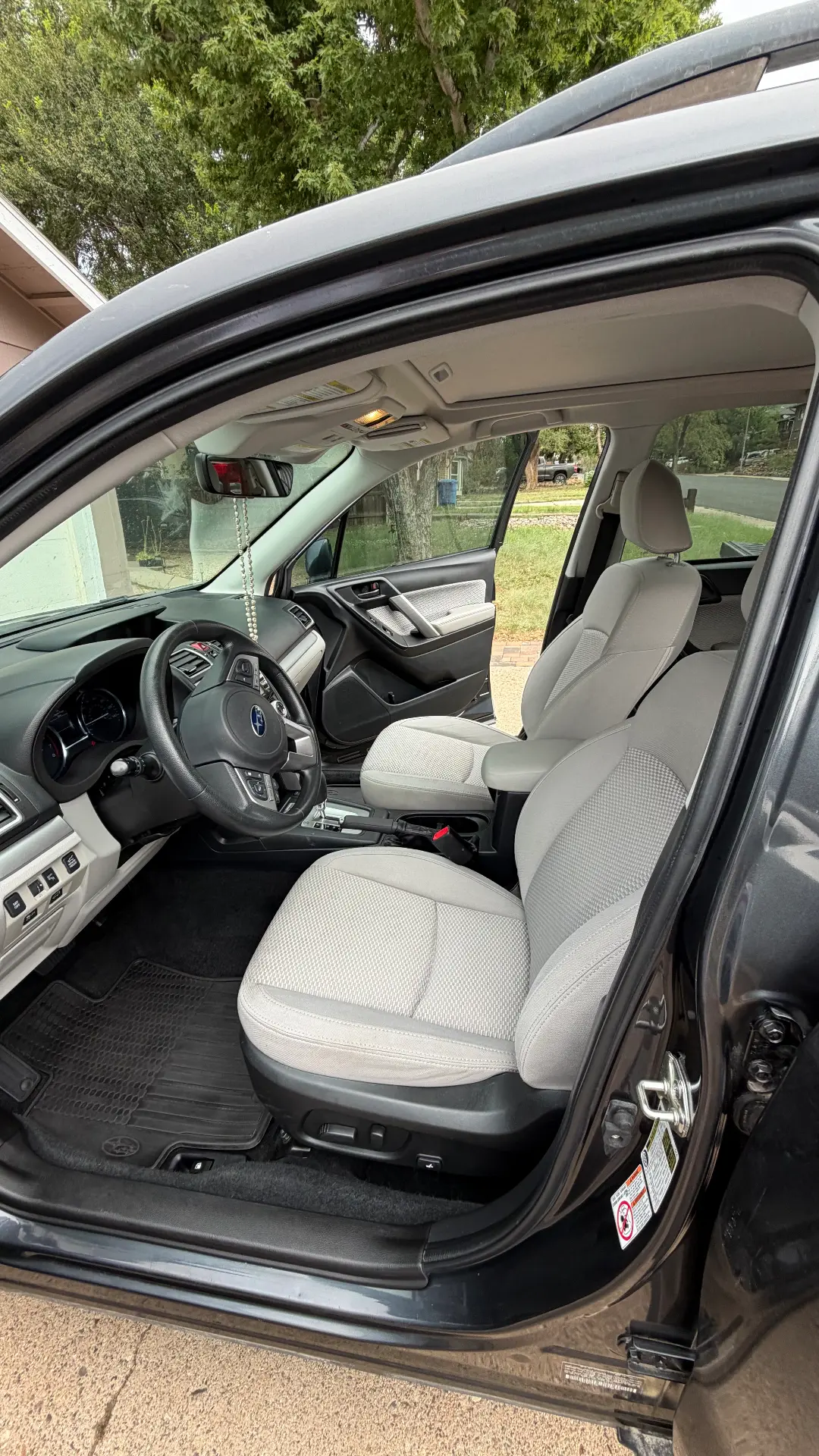 Subaru Forester driver side interior after detail